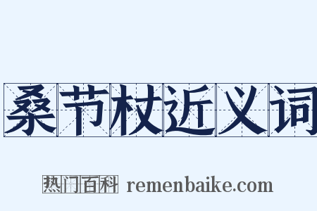 桑节杖近义词是什么意思的图片